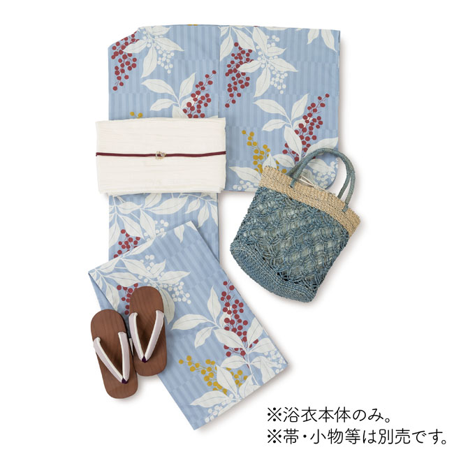 婦人用浴衣 なんてん柄