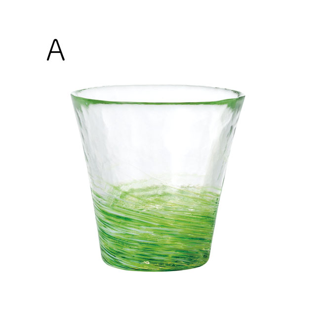 津軽びいどろグラス (A)萌黄