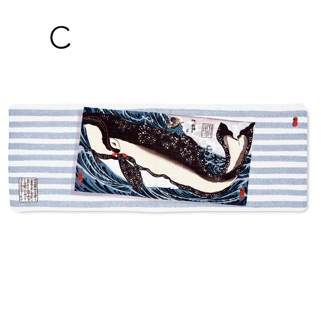 ふんわり二重ガーゼ手ぬぐい (C)巨鯨(国芳)